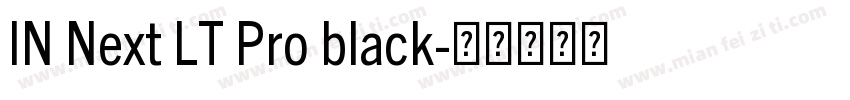 IN Next LT Pro black字体转换